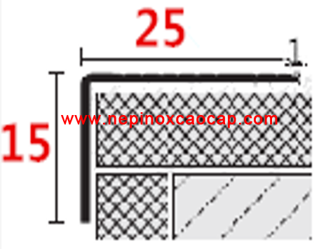 2 nẹp inox 304 chữ T V U L, nep inox trang tri, nẹp nhôm chữ T U V L, nep nhom trang tri
