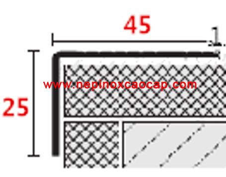 3 nẹp inox 304 chữ T V U L, nep inox trang tri, nẹp nhôm chữ T U V L, nep nhom trang tri