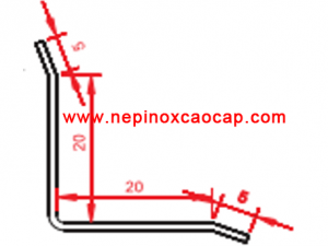 nẹp inox 304 chữ T V U L, nep inox trang tri, nẹp nhôm chữ T U V L, nep nhom trang tri