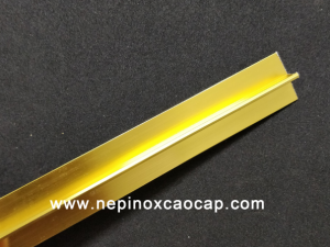 nẹp inox 304 chữ T V U L, nep inox trang tri, nẹp nhôm chữ T U V L, nep nhom trang tri