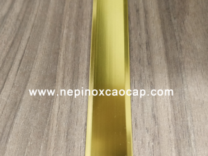 nẹp inox 304 chữ T V U L, nep inox trang tri, nẹp nhôm chữ T U V L, nep nhom trang tri